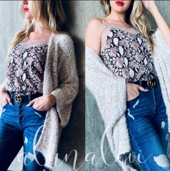 "BELLA" Textured Cardigan - Picture 5 of 5